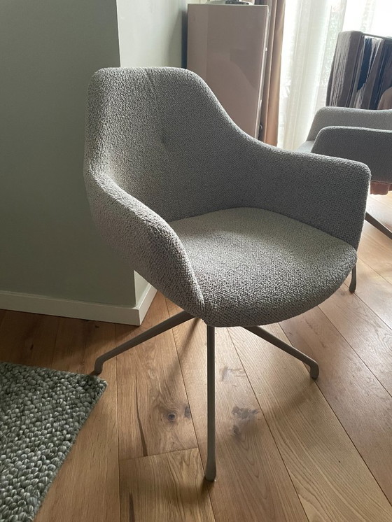 Image 1 of 4 x sedia da pranzo HelloChair HC04 Bloss con gambe a ragno beige crema