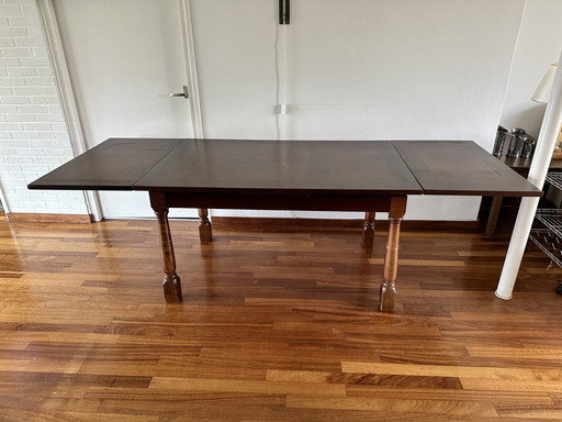 Vintage Uitschuifbare Mahonie Tafel