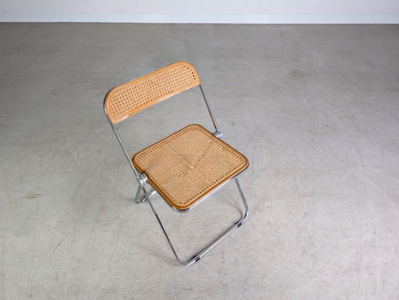Image 1 of Plia Cane folding chair Castelli Giancarlo Piretti chair Viennese wickerwork