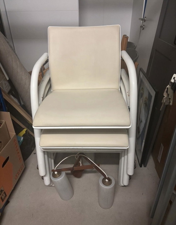 4er Set Thonet S320 in weiß – Esszimmerstühle, Leder, Kunststoff (photo 5 of 5)