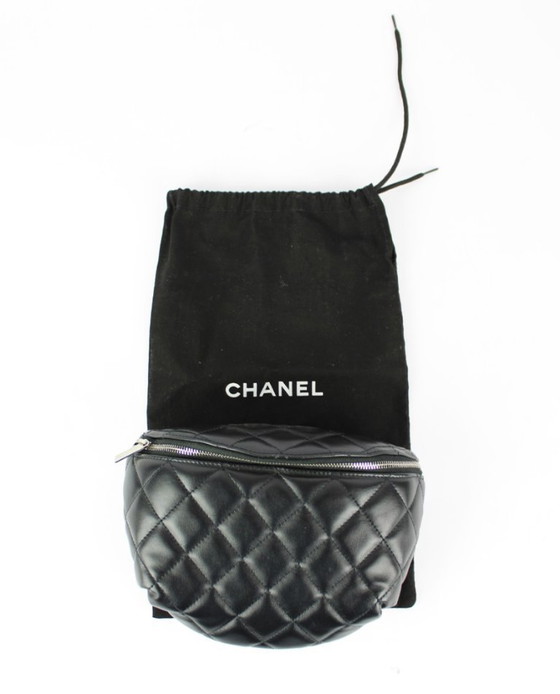Image 1 of Chanel Belt Bag Black Quilted Lambskin