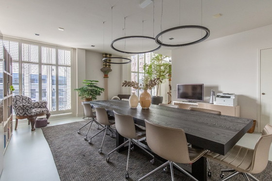 Image 1 of 9x sedie da conferenza Arper Catifa in pelle. 6 beige chiaro, 3 beige