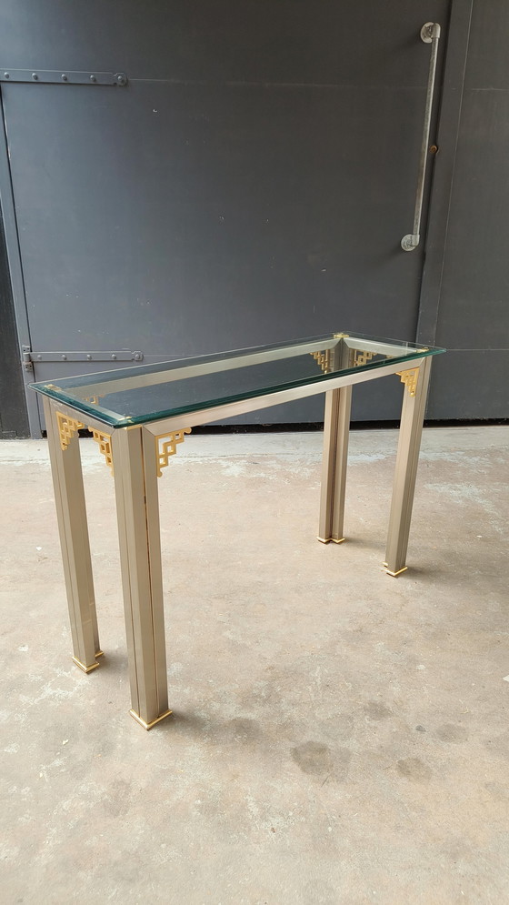 Image 1 of Tavolino laterale Hollywood Regency Maison Jansen Design 