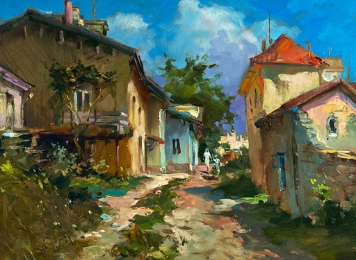 Road Along the City Street