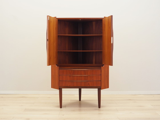 Image 1 of Mueble esquinero de teca, diseño danés, década de 1970, producción: Dinamarca