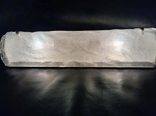 Beautiful Vintage Hillebrand Glass Wall Lamp - Model 8791-212 - 1970s