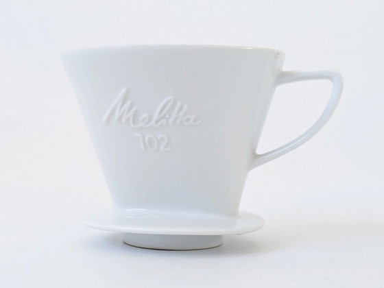 Image 1 of 1970s Melitta 102 Porcelain Coffee Filter | Pour Over Dripper, Made in Germany