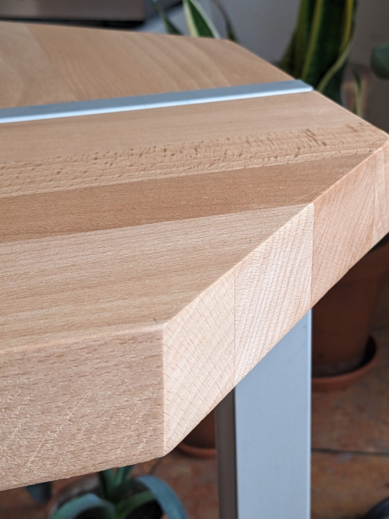 Image 1 of Side table beech wood