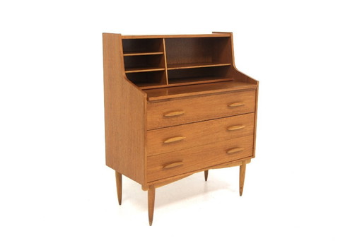 Scandinavian teak secretary desk, Sweden, 1950