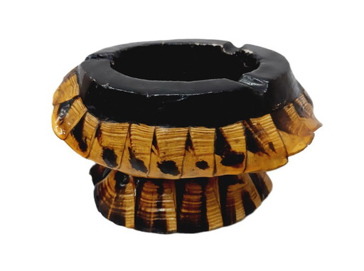 Real Turtle Shell Vintage Ashtray
