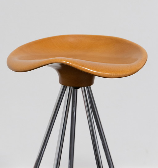 2x Jamaica Stool Designed by Pepe Cortés - Wooden Seat