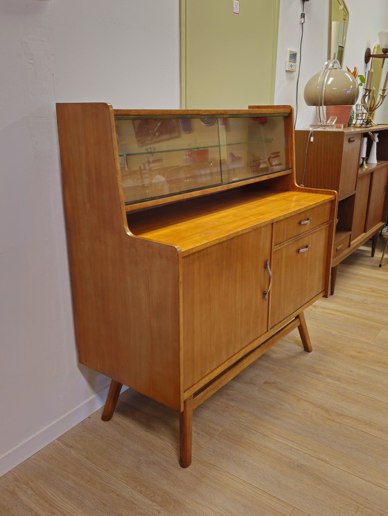 Image 1 of Vintage Highboard Display Cabinet Display Case Dresser