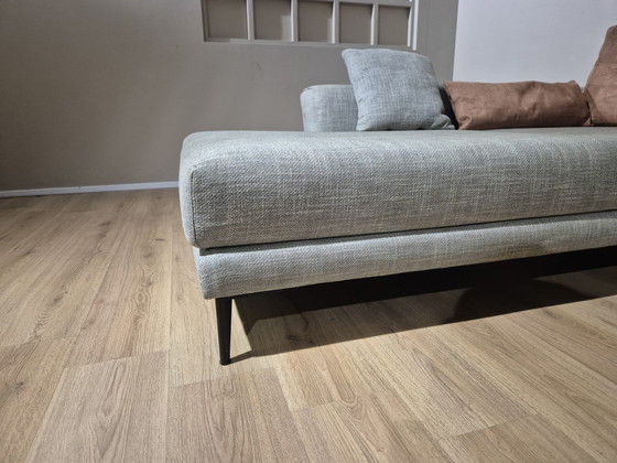 Image 1 of Montel Hampton - Corner sofa - Gray - Cognac - Fabric - Design