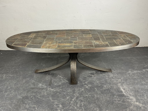French ceramic coffee table 1960s