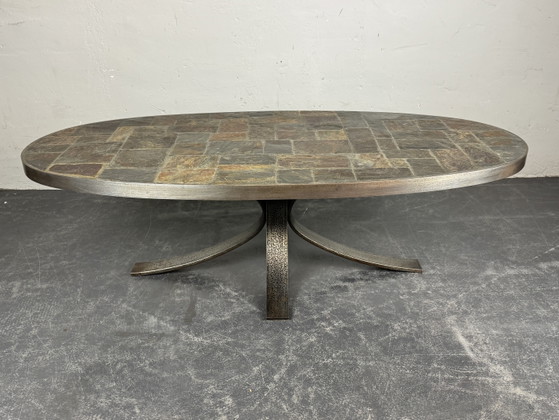 Image 1 of French ceramic coffee table 1960s