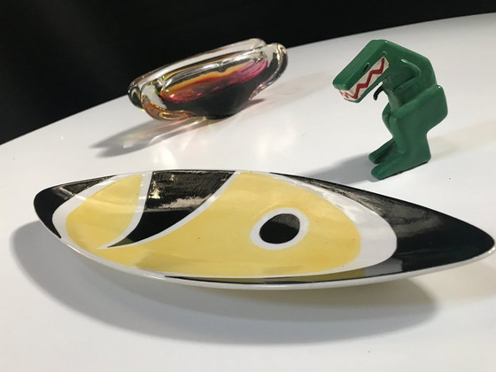 Image 1 of Plat • Vintage Centerpiece • « 9736 » • István Kovács • Zsolnay • 1962