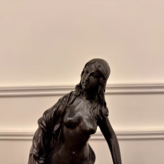 Scultura in bronzo da Amphitrite di Michel Anguier, Scrivanie, Marmo, Marrone, Barok (foto 4 di 11)