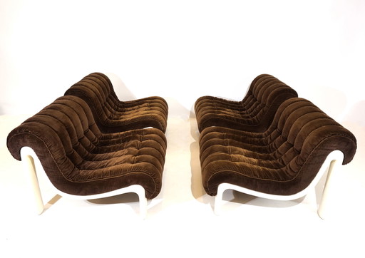 Cord modular sofa with 5 elements, 1970