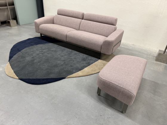 Image 1 of Harvink Custom 3,5 Zits bank met Hocker oud Roze