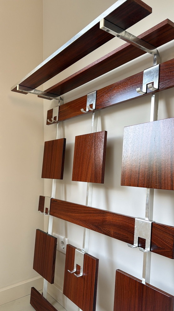 Vintage teak houten kapstok, Kapstokken, Bruin (foto 5 van 6)