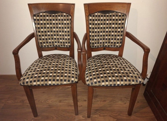 6 sedie da pranzo Bannink Art Nouveau in legno di ciliegio – Textile, Wood (photo 2 of 6)