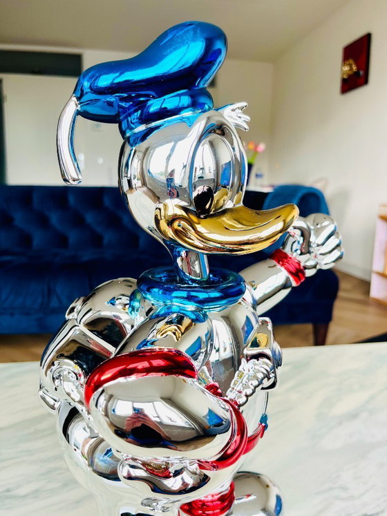 40 cm Space Man Donald Duck Figuren Astronaut Mickey Mouse Galvanisch Beeldje – Decoratieve objecten, Metal (photo 7 of 9)