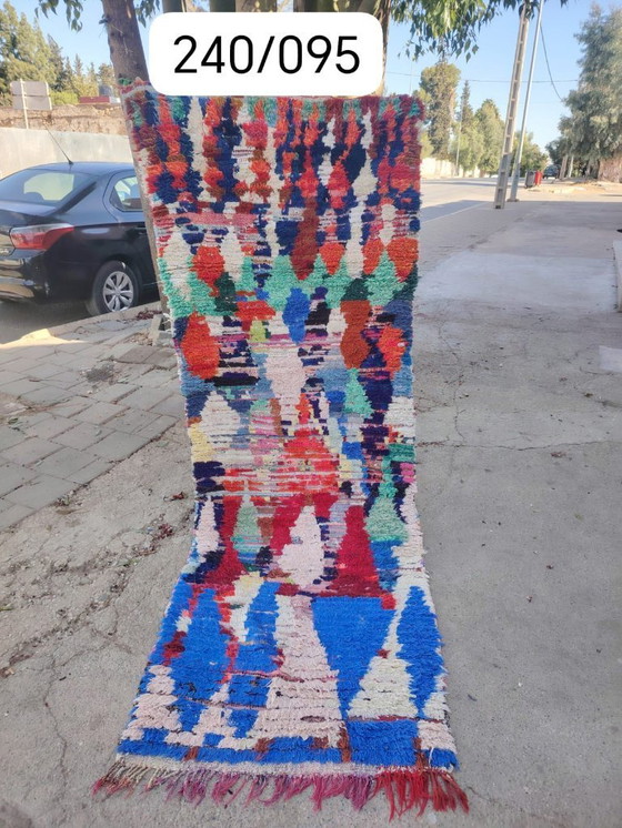 Image 1 of Handgeknoopt Berber kleed wol 240x95cm