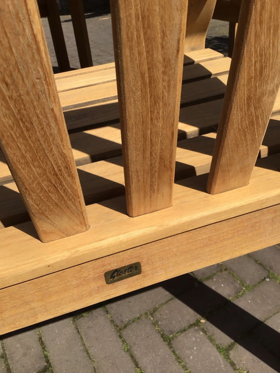 Image 1 of 4 magnifiques chaises en teck de la marque Gloster