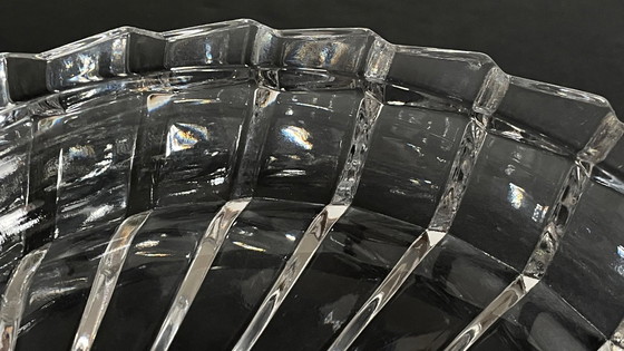 Image 1 of Cenicero en forma de concha Cristal de época