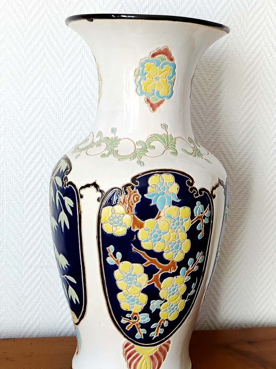 Large Japanese-style ceramic vase, 52cm (photo 4 of 11)