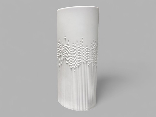 Magnifique vase blanc de Rosenthal, un bijou pour toute table