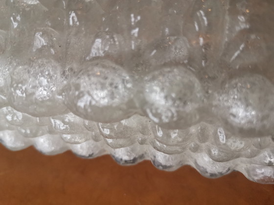 Image 1 of Limburg Glaswerk IJsglazen Bubbel Wandlamp Mid Century