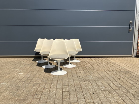 Image 1 of 6x Original Vintage Knoll Tulip Dining Chairs Eero Saarinen