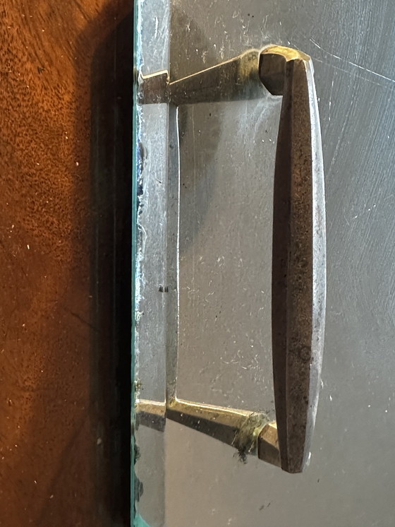 Image 1 of Art Deco Tablett mit abgeschrägtem Spiegel, ca. 1920–1930