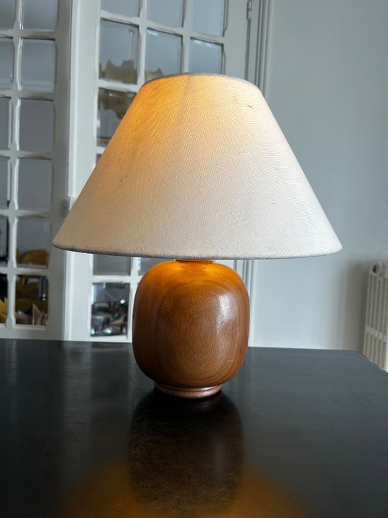 Houten lamp uit de jaren 60 – Tafellampen, Wood (photo 3 of 11)