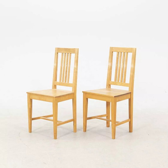 Image 1 of Chairs (6) birch Sweden 1960