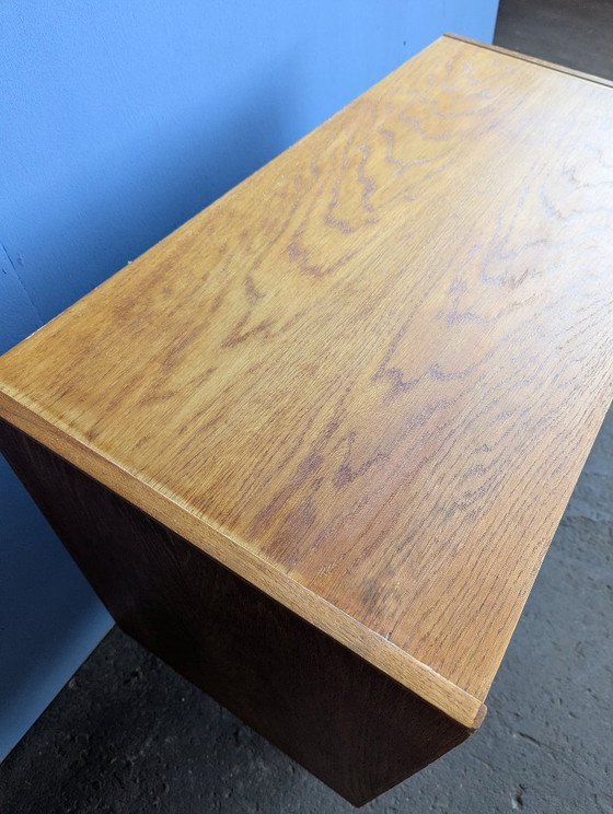 Image 1 of Vintage Deense ladenkast met schuifdeuren