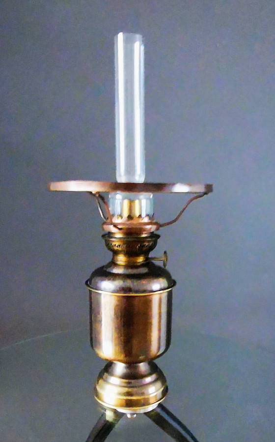 Image 1 of Mr. Holland, lampada a olio con paralume, anni '50