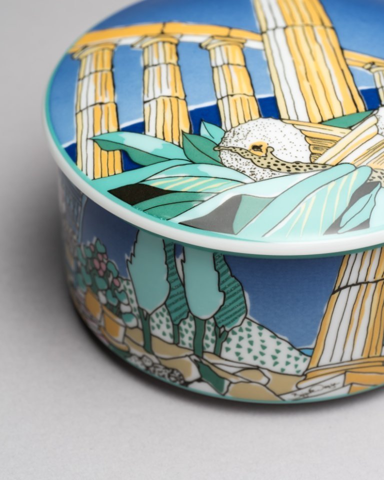 希少！サイン入りRosenthal Brigitte DoegeコラボJVD 皿 Rosenthal Brigitte Doege Reiseimpressionen | Decorative Objects