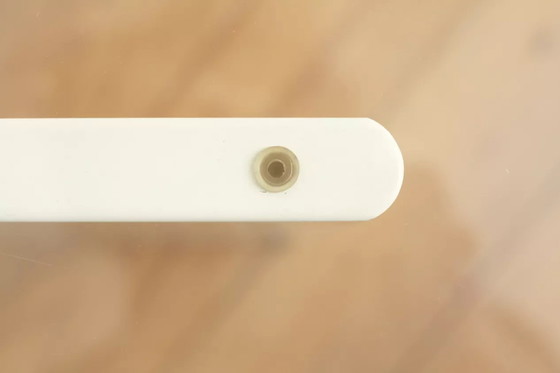 Image 1 of Table Basse Bois Laqué et Dalle de Verre