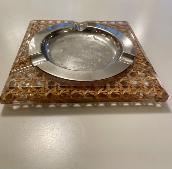 Image 1 of Plexiglas Wiener Geflecht Aschenbecher Italiaans jaren 70 