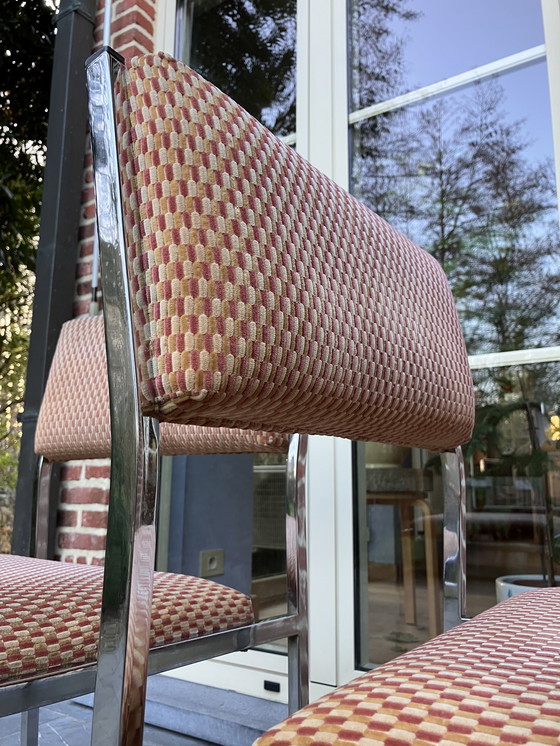 Image 1 of Vintage set of chrome chairs