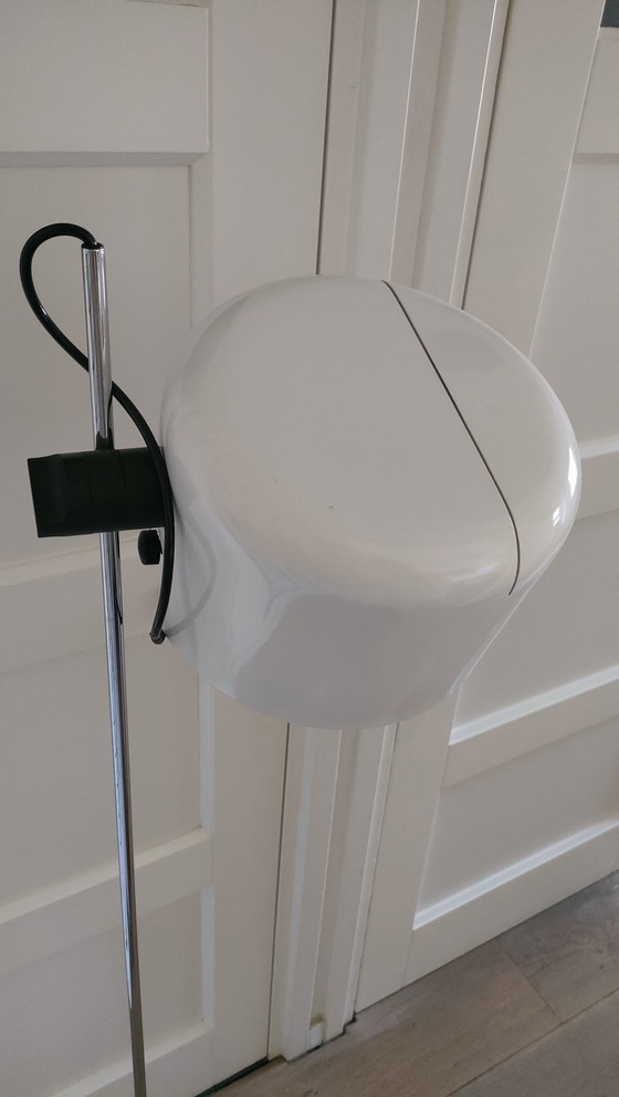 Image 1 of Vintage Floor lamp white chrome vintage lamp