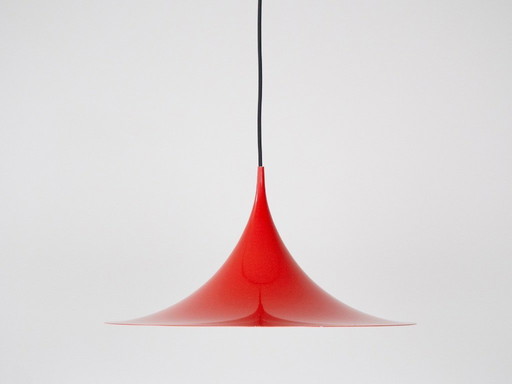 Deense vintage hanglamp Semi van Bonderup en Thorup, 1968