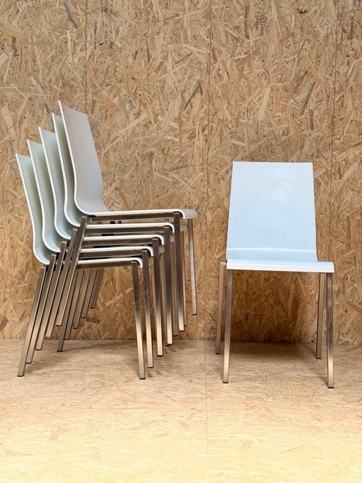 6 chaises Pedrali Kuadra