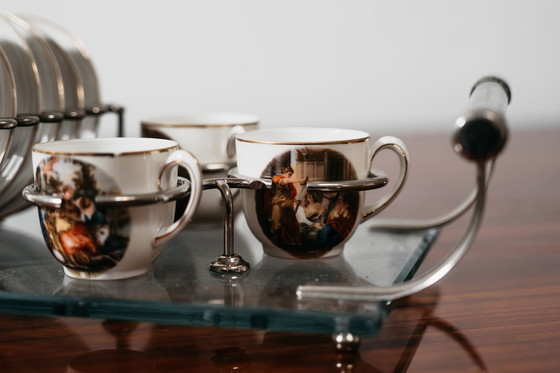 Image 1 of Luxe design koffieset van Jean Haviland uit de jaren 70, vintage model.