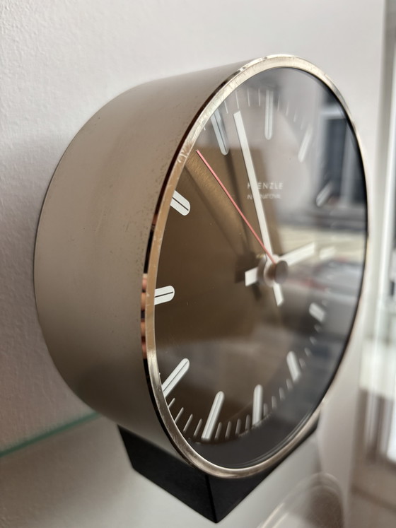 Kienzle Modernistische Vintage Tafelklok - Germany - Jaren 70 – Kienzle International, Klokken, Metal, Plastic (photo 4 of 6)