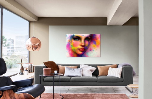 Canvas Frame / Colorful Wall Decoration (75 x 50 cm)