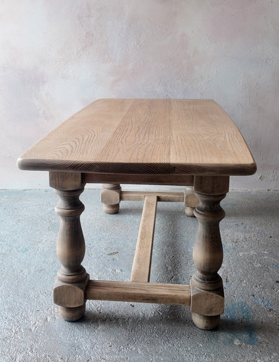 Antique solid oak farmhouse Coffee table – Wood (photo 6 of 16)