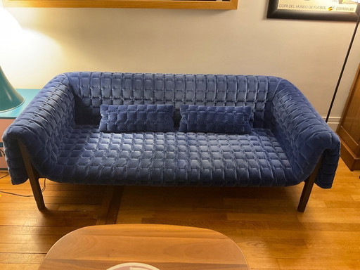 Large Ruché sofa by Ligne Roset with low backrest and 2 lumbar supports (recent piece from 2024)